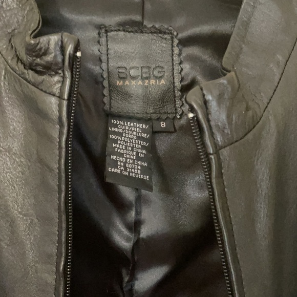 BCBG 100% Leather Jacket - Picture 2 of 4